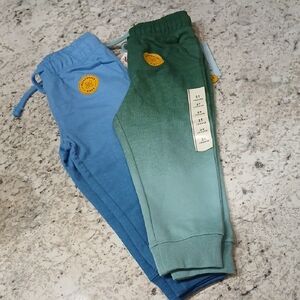 Cat & Jack Blue and Green Toddler Joggers 2t